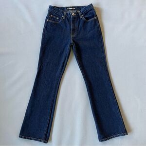 Vintage Express Dark Denim Flare Jeans Junior Women’s Size 3/4